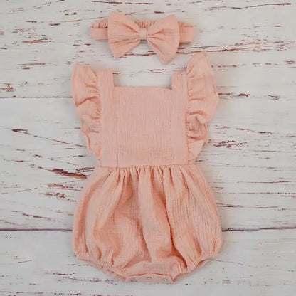 Organic Cotton Summer Baby Girl Clothes